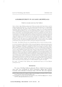 Agrobiodiversity in an Oasis Archipelago