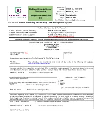 CBVB 2021-019 Externally Hosted Help Desk Management