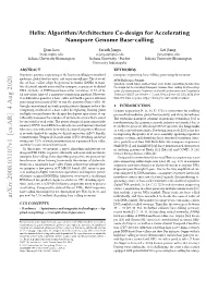 Helix: Algorithm/Architecture Co-Design for Accelerating Nanopore Genome Base-Calling