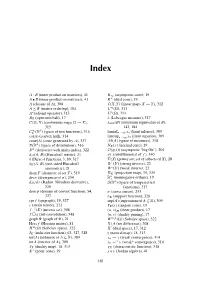 Inner Product on Matrices), 41 a (Closure of A), 308 a ≼ B (Matrix Ordering