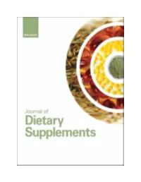 Journal of Dietary Supplements.Pdf