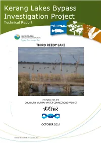 Kerang Lakes Bypass Investigation Project Technical Report –Third Reedy Lake