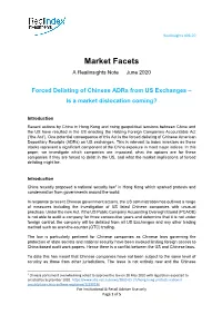 Market Facets a Realinsights Note June 2020