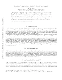 Schwinger's Approach to Einstein's Gravity and Beyond