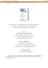 The Test of Time: Art Encyclopedias and the Formation of the Canon