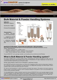 Bulk Powder Solid Handling System