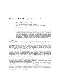 Electrostatic PIC with Adaptive Cartesian Mesh