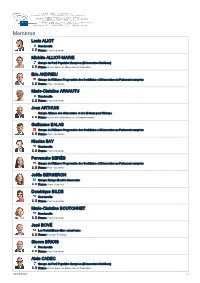 Liste Des Membres