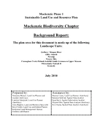 Mackenzie Biodiversity Chapter