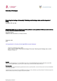 Obtaining World Heritage Status and the Impacts of Listing Aa, Bart J.M