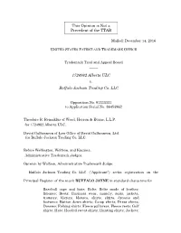 This Opinion Is Not a Precedent of the TTAB 1724982 Alberta ULC V