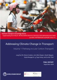 Addressing Climate Change in Transport
