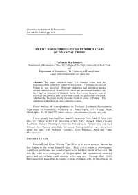 An Excursion Through Two Hundred Years of Financial Crises