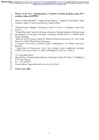 Authentication of Echinacea Herbal Products Using DNA