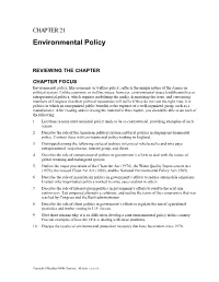CHAPTER 21 Environmental Policy