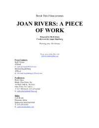 Joan Rivers: a Piece of Work