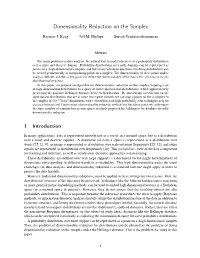 Johnson-Lindenstrauss Dimensionality Reduction on the Simplex