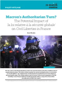 Macron's Authoritarian Turn?