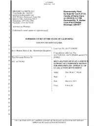 Motion for Preliminary Approval of Class Action Settlement