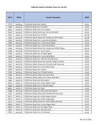Pathfinder Battles & Wizkids: Deep Cuts Top 100 REV. 02.22.2021 SKU # WAVE Product Description MSRP 72579 WAVE 01 Pathfinder
