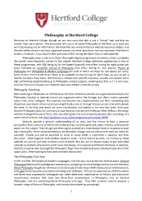 Philosophy Joint Schools