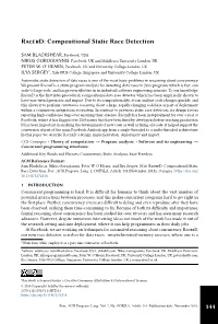 Static Analysis, Race Freedom ACM Reference Format: Sam Blackshear, Nikos Gorogiannis, Peter W