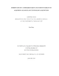 Complementarity and Substitutability Of
