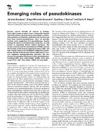 Emerging Roles of Pseudokinases