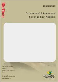Exploration Environmental Assessment Kavango East, Namibia