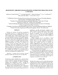 High Density Airborne Lidar Estimation of Disrupted Trees Induced by Landslides