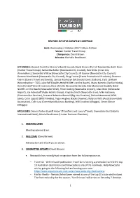 1 Record of Ntig Monthly Meeting