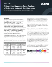 Ciena a Model for Business Case Analysis of C/L-Band Network