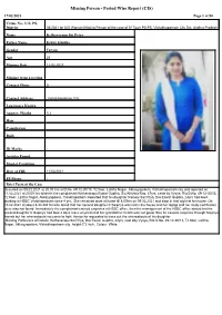Missing Person - Period Wise Report (CIS) 17/02/2021 Page 1 of 50