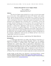 Pakistan Through the Lens of Afghan Media Abstract Introduction