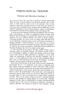Political and Liberation Theology Is the First of Our Tasks in These Pages