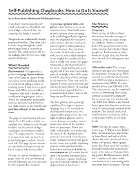 Self-Publishing Chapbooks: How to Do It Yourself