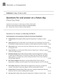 View Future Day Orals PDF File 0.11 MB