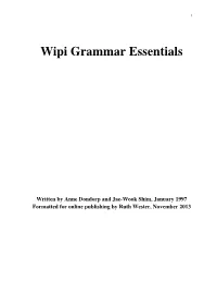 Wipi Grammar Essentials