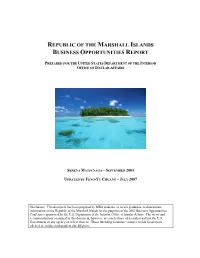 2007 Business Opportunities Report For