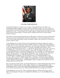 COLONEL GWEN BINGHAM Colonel