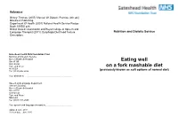 Eating Well on a Fork Mashable Diet