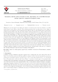 Symmetry and the Order of Events in Time: Description of a Reversible Thermal Energy Converter Composed of Negative Mass