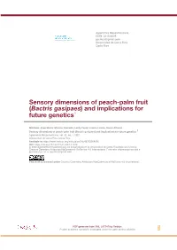 Bactris Gasipaes) and Implications for Future Genetics 1