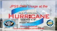 JPSS Data Usage at The