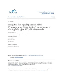 Sympatric Ecological Speciation Meets Pyrosequencing: Sampling