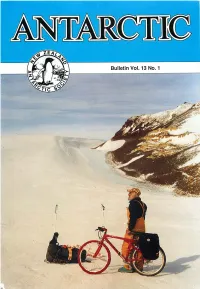 Bulletin Vol. 13 No. 1 ANTARCTIC PENINSULA O 1 0 0 K M Q I Q O M L S