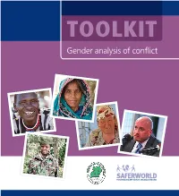 Gender Analysis of Conflict Toolkit: Introduction Gender Analysis of Conflict Toolkit: Introduction 3
