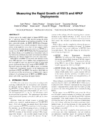 Measuring the Rapid Growth of HSTS and HPKP Deployments