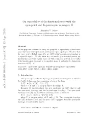 On Separability of the Functional Space with the Open-Point and Bi-Point-Open Topologies, Arxiv:1602.02374V2[Math.GN] 12 Feb 2016