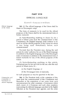 Part Xvii Official Language